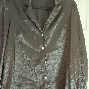 SHEIN Black Textured Blouse Size Medium